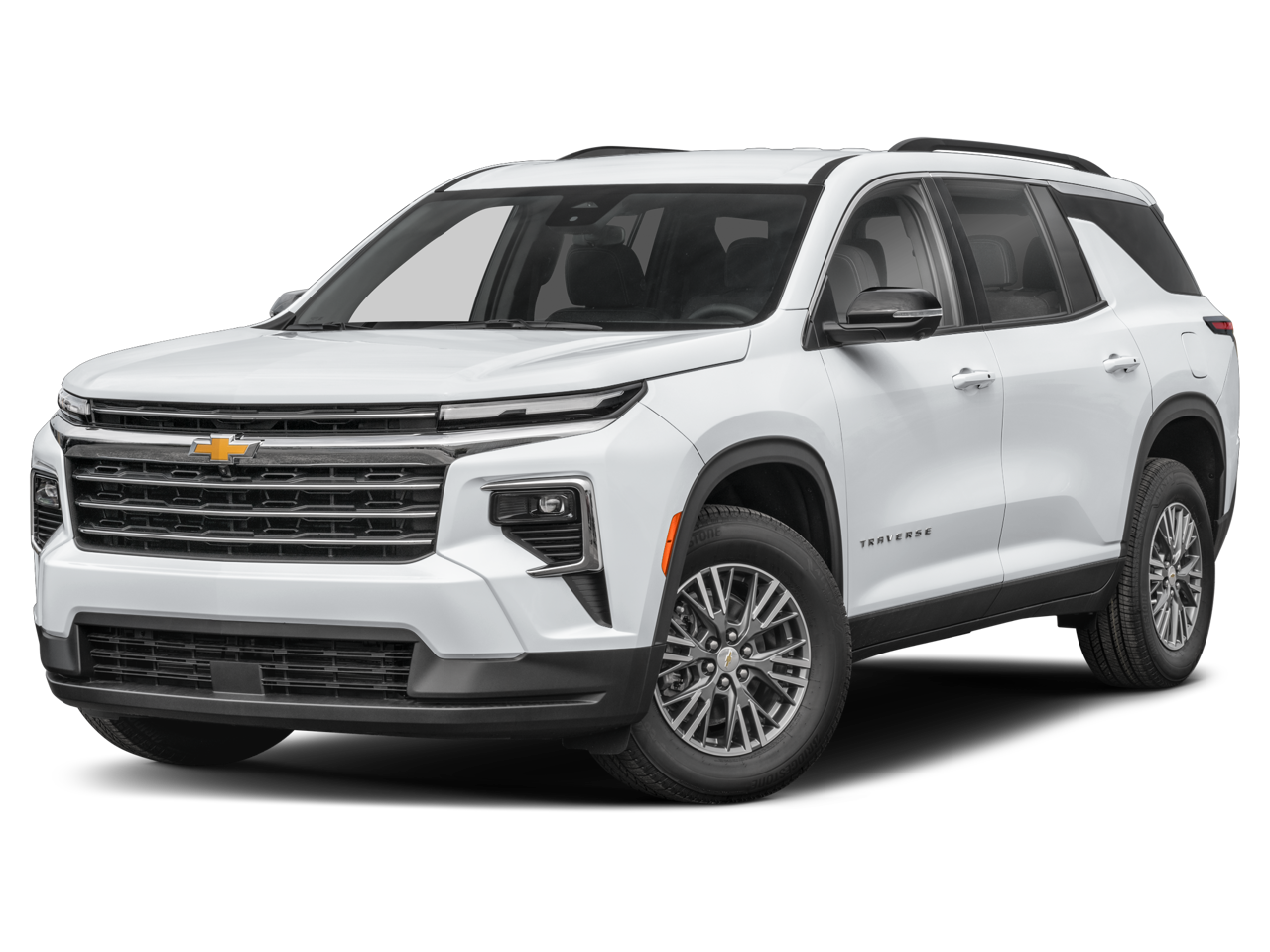 2026 Chevrolet Traverse LT in Mosaic Black Metallic — front three-quarter view