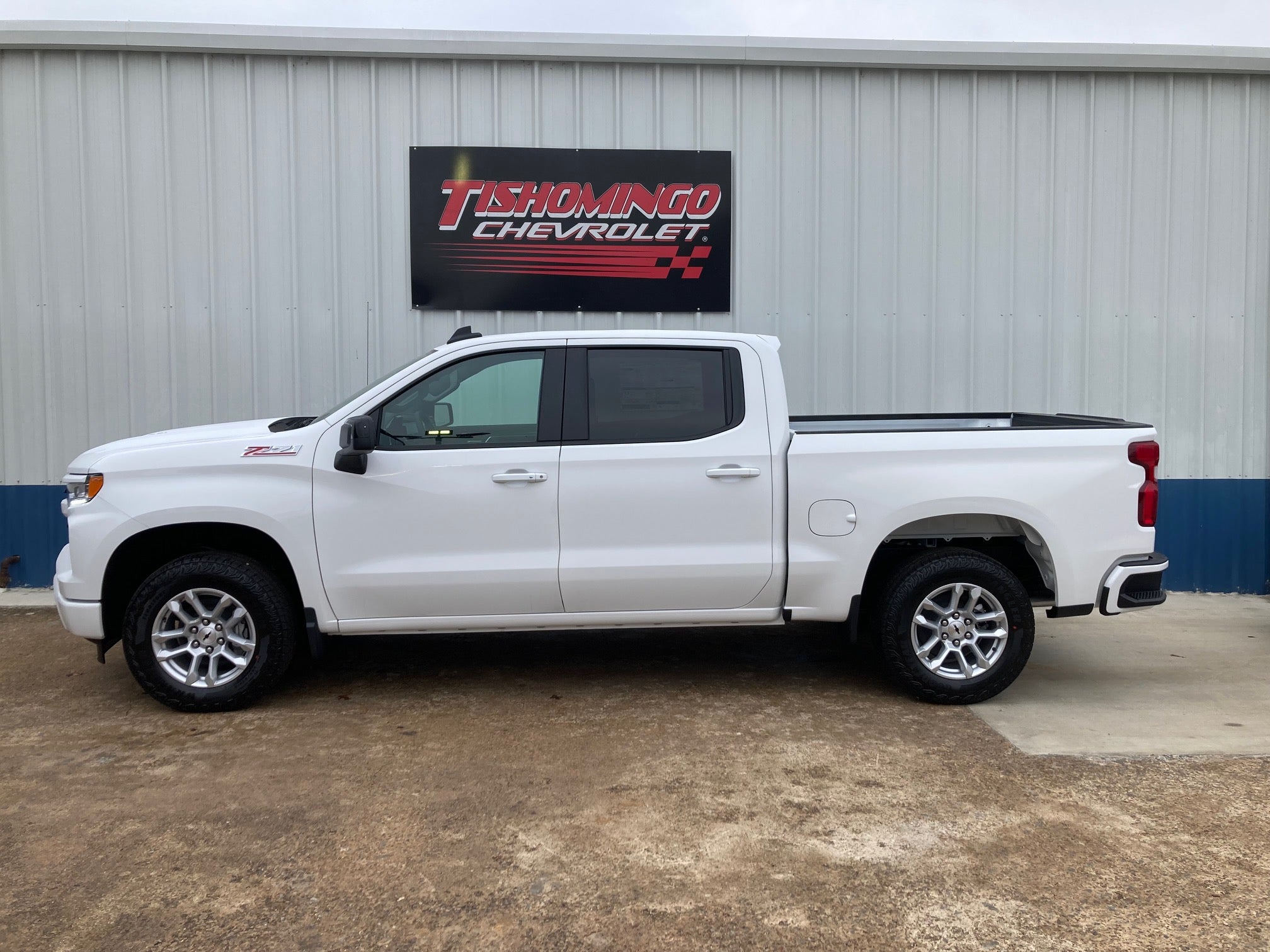 2026 Chevrolet Silverado 1500 RST in Summit White — front three-quarter view