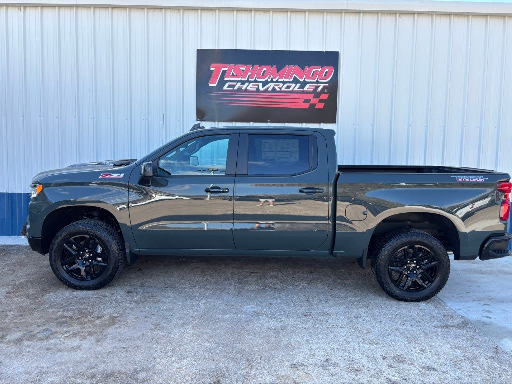 2026 Chevrolet Silverado 1500 LT Trail Boss in Cypress Gray — front three-quarter view