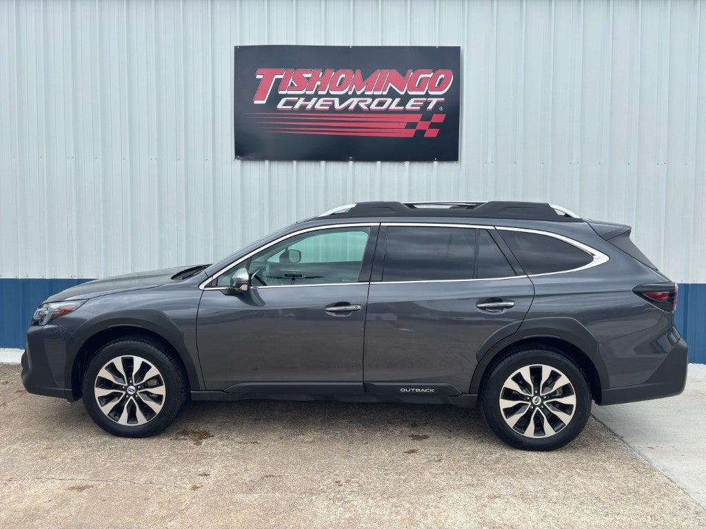 2024 Subaru Outback Touring XT in Gray — front three-quarter view