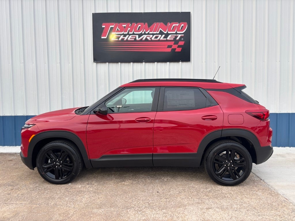 2026 Chevrolet Trailblazer LT in Apex Red — front three-quarter view